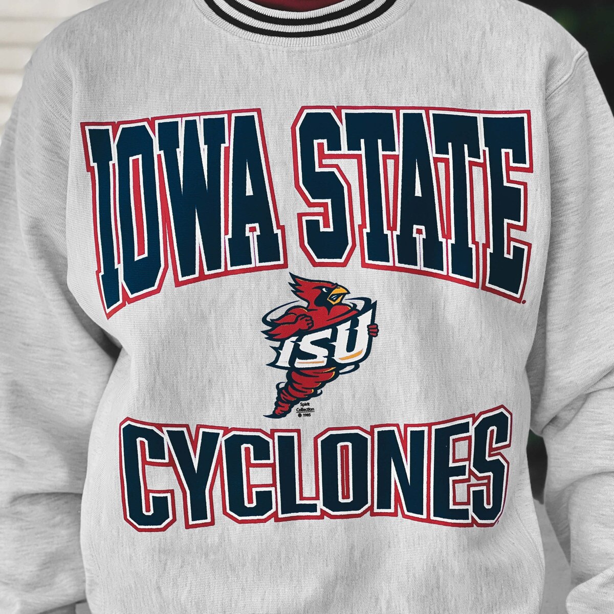 Champion® Spirit Collection Iowa State Cyclones Gray Crewneck